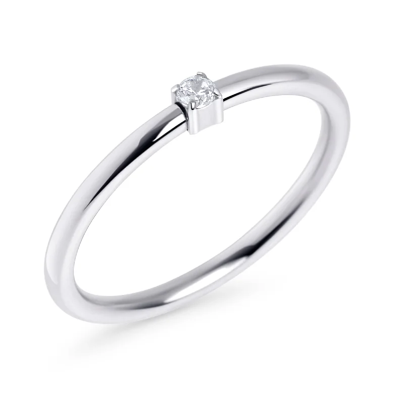 Gemstone Solitaire Rings-Promise Ring