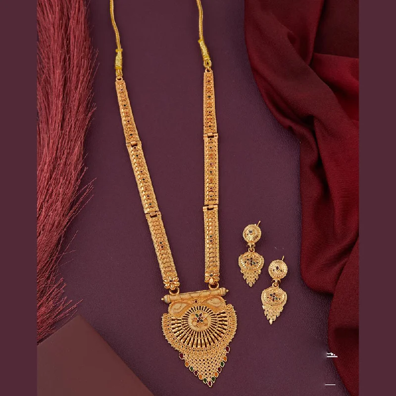 Classic Choker Necklaces-Kalpna Sales Gold Plated Meenakari Necklace Set