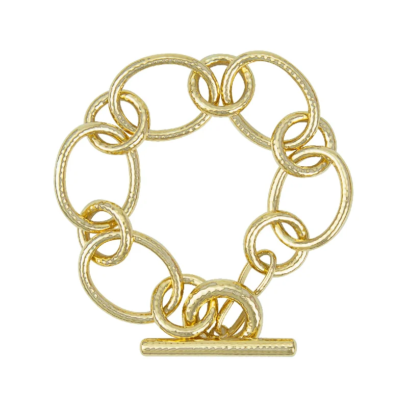 Simple Silver Bangles-Bracelet - Gold