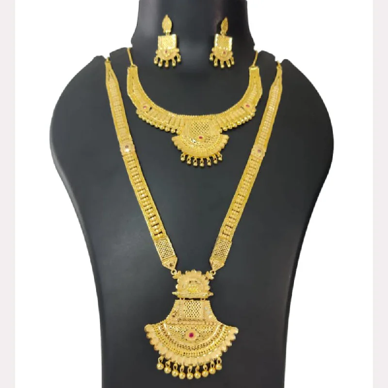 Vintage Necklace Sets-Pari Art Jewellery Forming Double Necklace Set