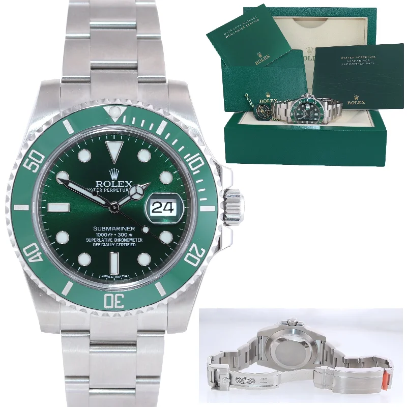 Stylish Smart Watches with Fitness Tracker-Copy of STICKERS Rolex submariner Hulk 116610LV 40mm Green Dial Ceramic Watch Box