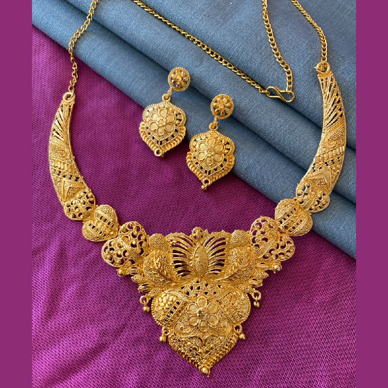 Colorful Gem Pendant Necklaces-Mahavir Forming Look Necklace Set