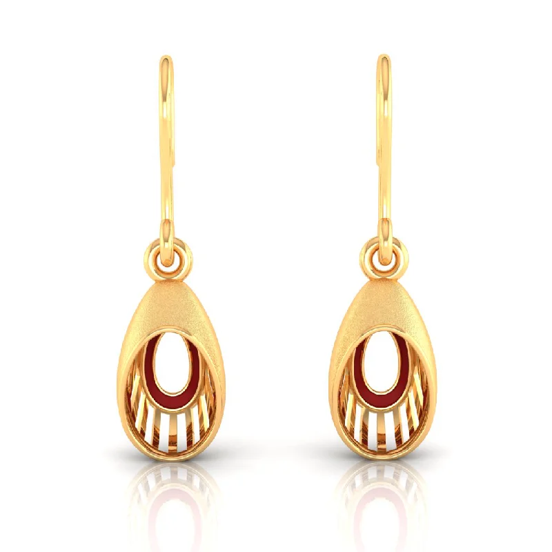 Simple Rose Gold Hoops-14k Gold Earrings With Unique Oval Shape From Online Exclusive