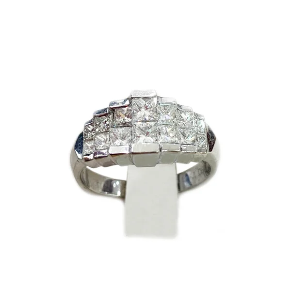 Silver Stackable Rings-14k White Gold Diamond Ring