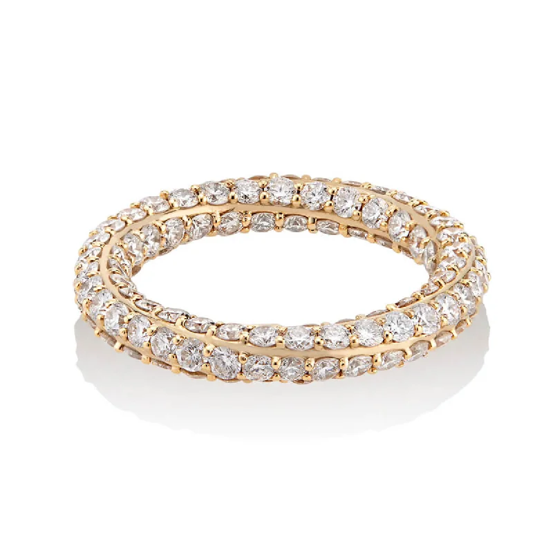 Designer Diamond Rings-CONTINUUM ONE ROW PAVE ETERNITY BAND