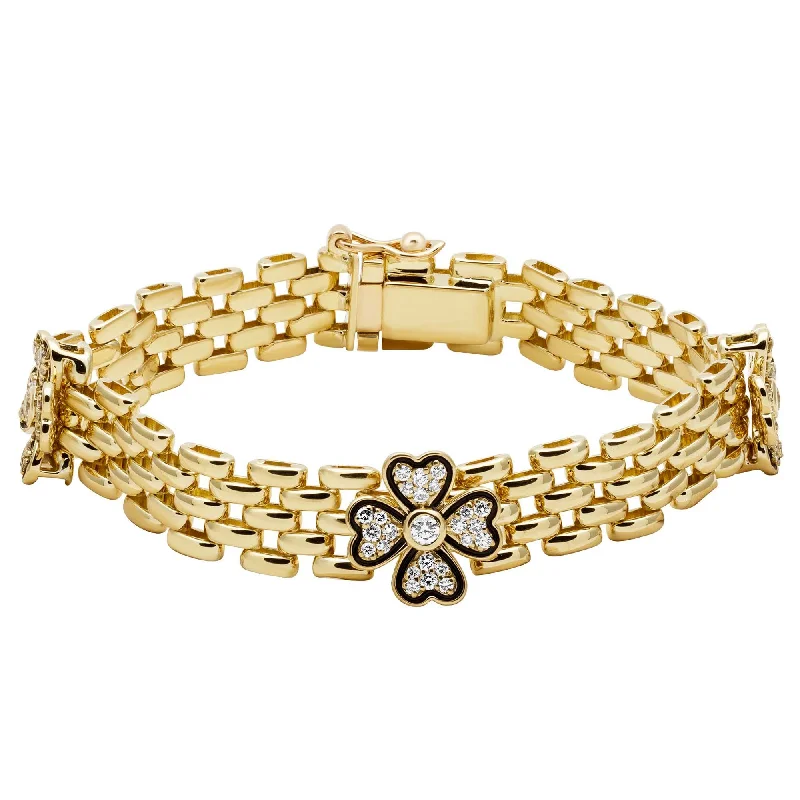 Rose Gold Bracelets for Women-Bracelet - Diamond (enamel)