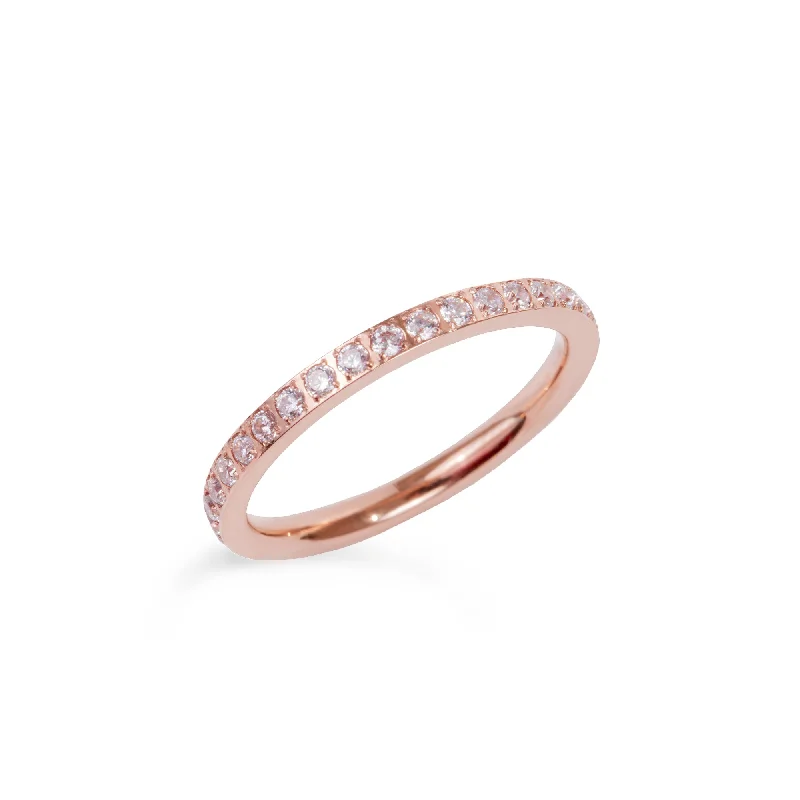 Gold Band Rings-Eternity ring