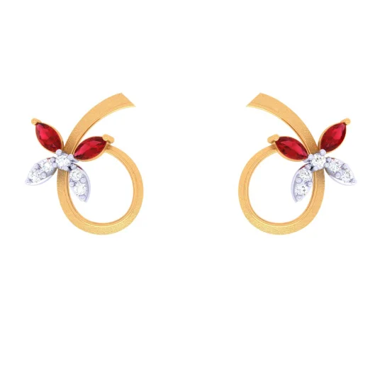 Chic Silver Hoops-22KT Dazzling Gold Earrings