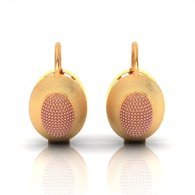 Gold-Plated Earrings for Women-14k Gold Earrings With Intricate Artistry And A Dash Of Yellow Gold Colour