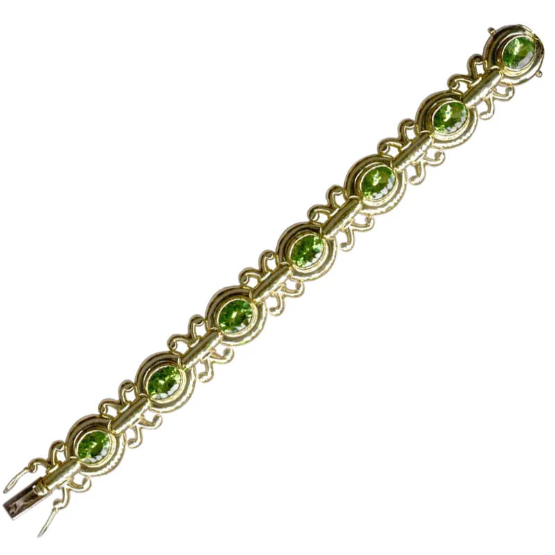 Customizable Cuff Bangles-Bracelet- Peridot (966D)