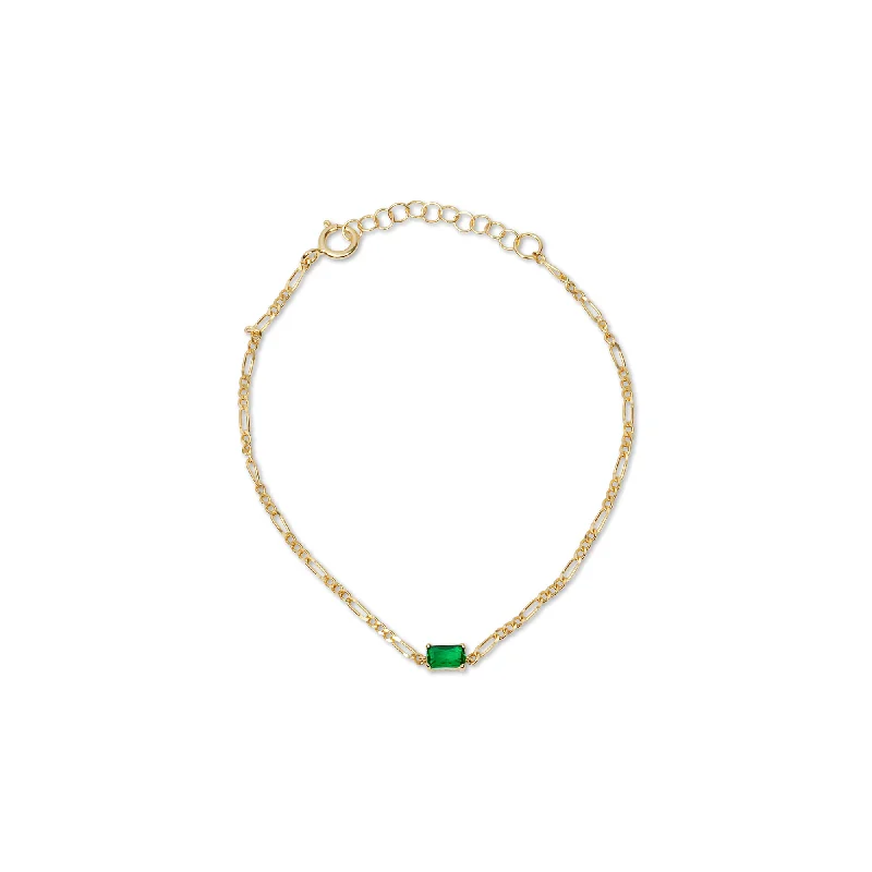 Classic Tennis Bracelets for Women-THE THIN FIGARO GEMSTONE BRACELET