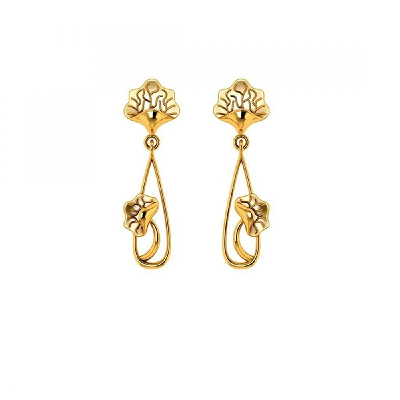 Cute Animal Earrings-22KT (916) Yellow Gold Earrings For Women