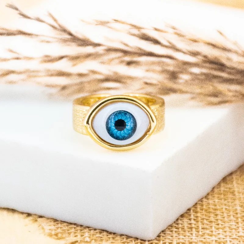 Modern Diamond Engagement Rings-The Evil Eye Original Ring