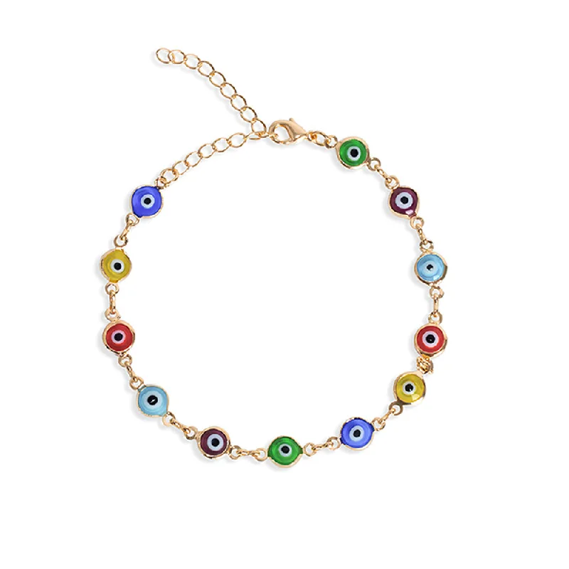 Classic Tennis Bracelets-The Full Color Evil Eye Link Bracelet