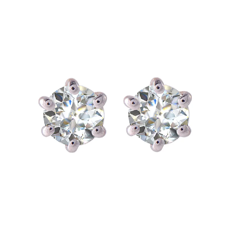 Ethnic Silver Earrings-18KT (750) Yellow Gold And Diamond Clip-on Earrings For Women