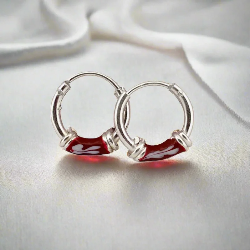 Elegant Gold Earrings-Silver Clip Hoop Earrings For Women & Girls