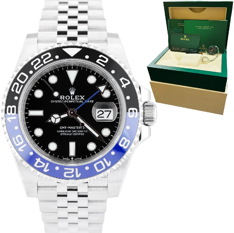 Watches for Sports Enthusiasts-NEW 2021 Rolex GMT-Master II Batman Black Blue Jubilee Ceramic 40mm 126710 BLNR