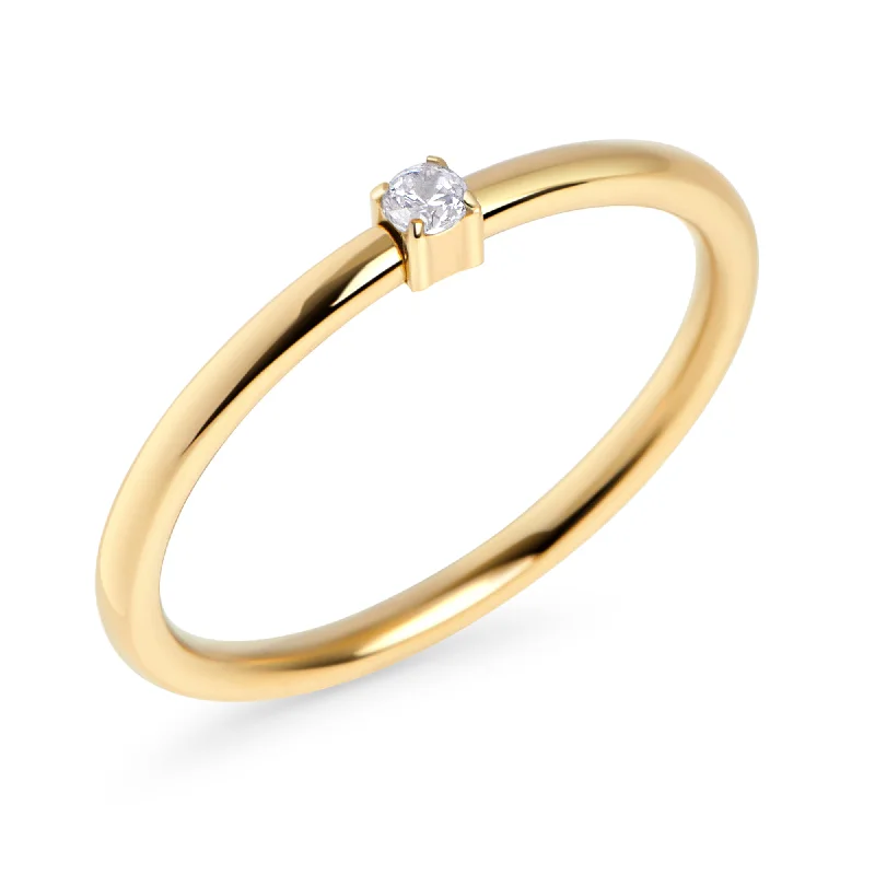 Dainty Gold Rings-Promise Ring