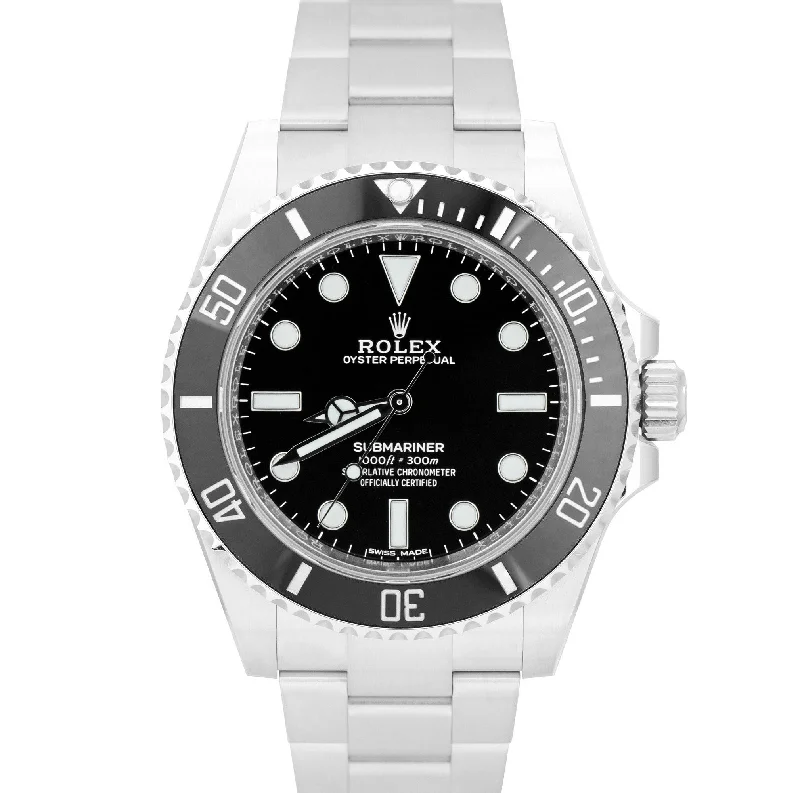 Personalized Sports Watches for Men-2021 Rolex Submariner No-Date Stainless 40mm Black Ceramic Dive Watch 114060