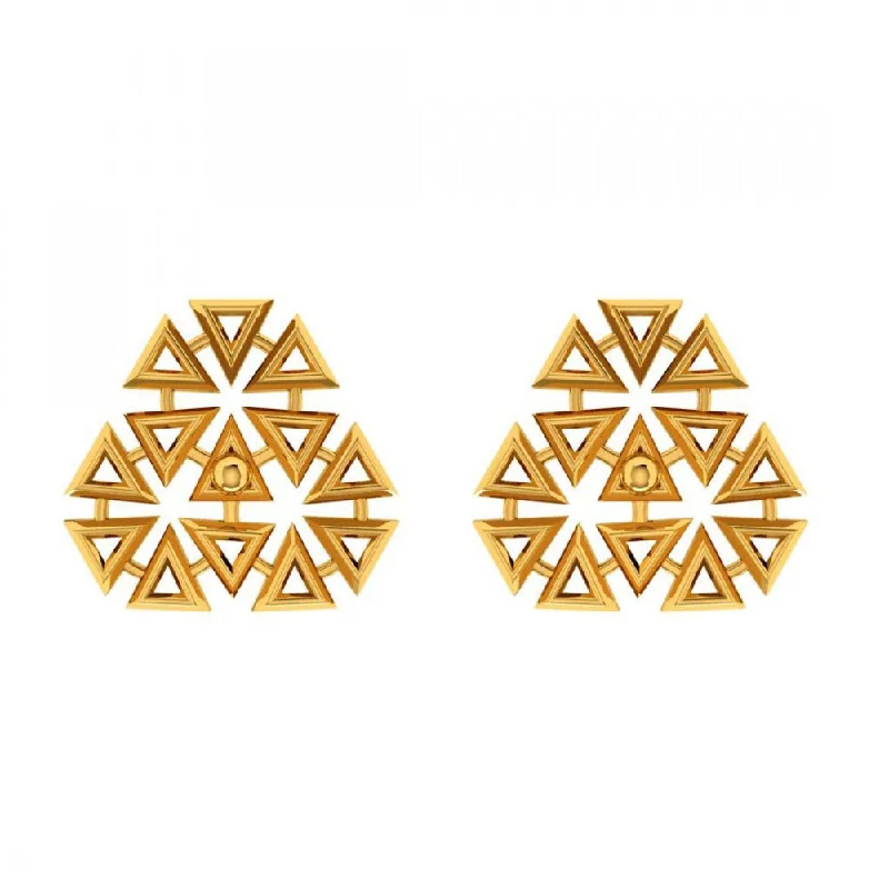 Retro Style Earrings-22KT (916) Yellow Gold Earrings For Women