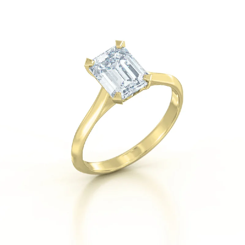 Designer Diamond Rings-14K YELLOW GOLD LAB GROWN DIAMOND RING