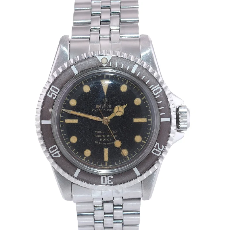 Luxury Watches for Men-GILT BROWN Tudor Submariner Steel Matte Jubilee 7928 Watch