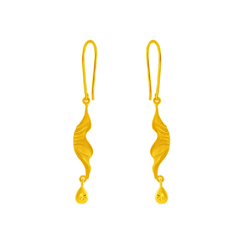 Small Hoop Earrings-14KT (585) Yellow Gold Clip-on Earrings For Women