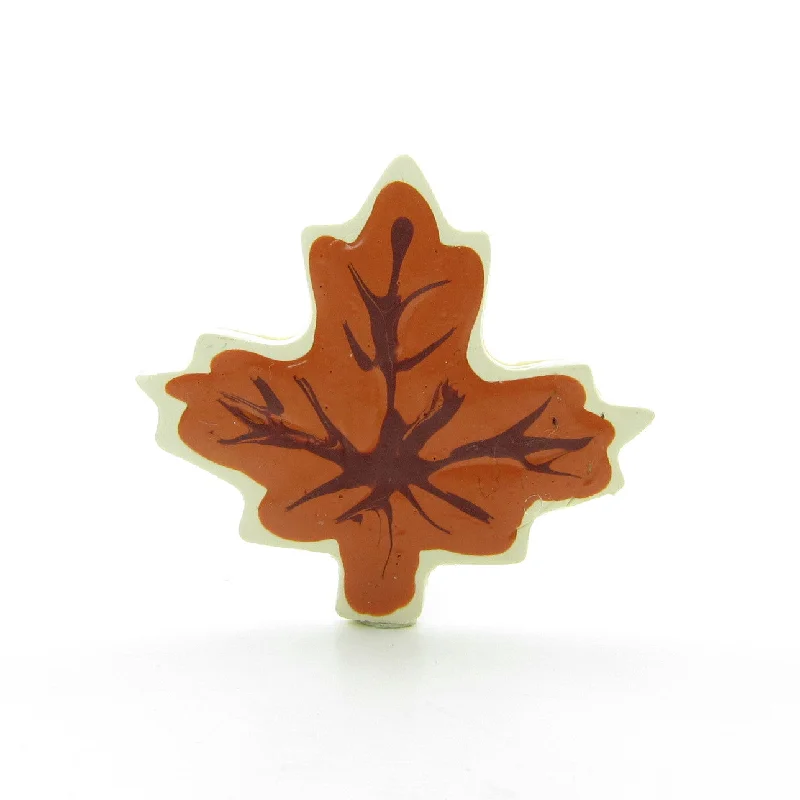 Simple Gold Brooch-Simple Gold Brooch-Fall Leaf Cookie Polymer Clay Brooch Pin