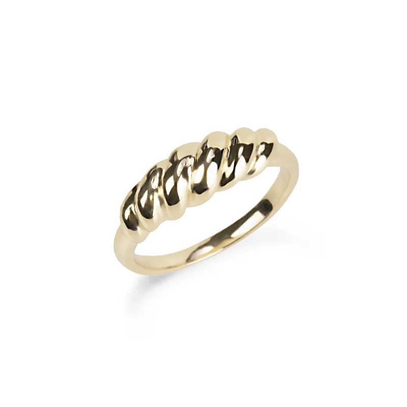 Designer Wedding Rings-Croissant ring