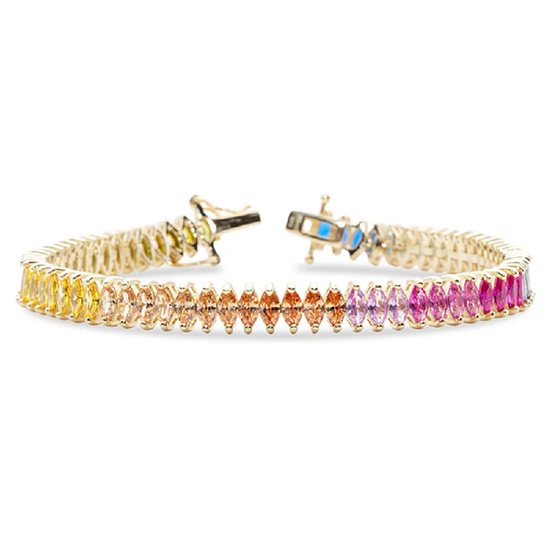 Luxury Crystal Bracelets-The Arcoiris Tennis Bracelet