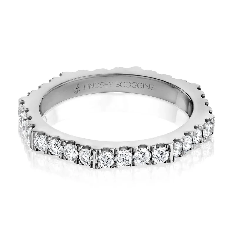 Pear-Shaped Diamond Rings-STILL ONE ROW DIAMOND PAVE BAND