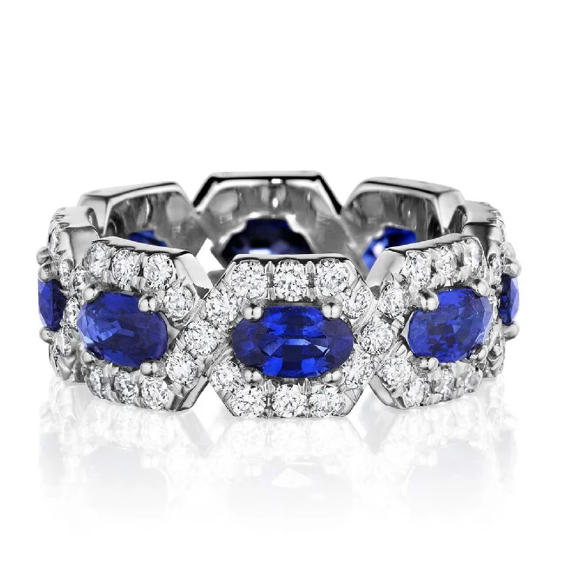 Sapphire Engagement Rings-CHANCE MODERN PAVE SAPPHIRE