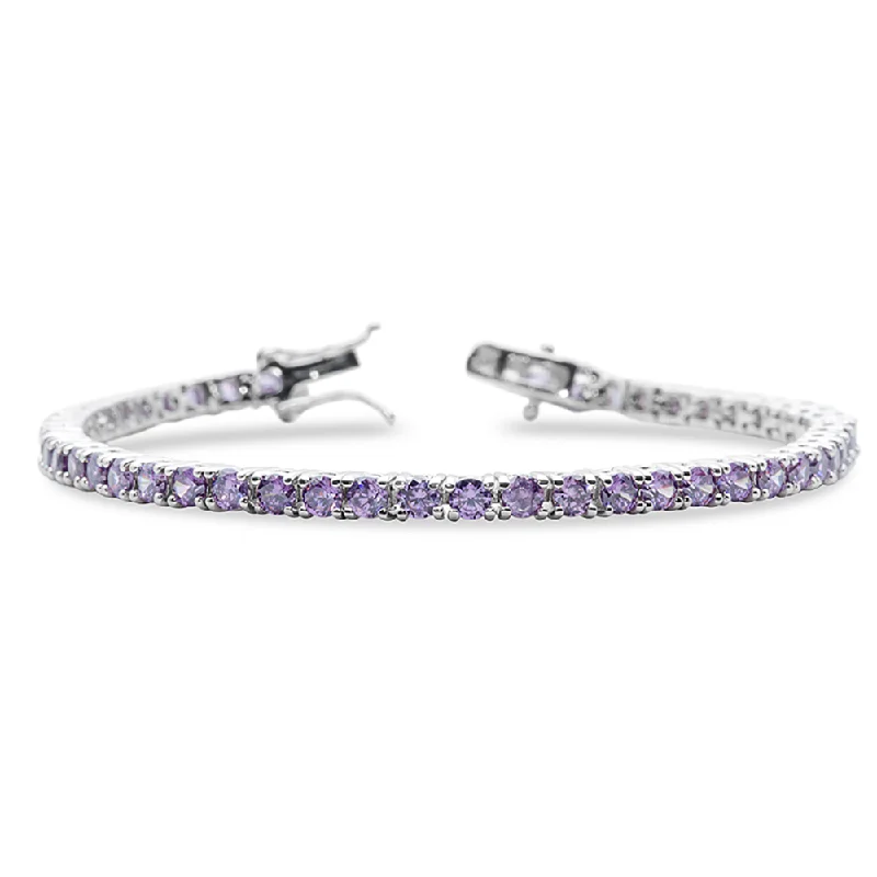 Personalized Charm Bangles-The Morado Tennis Bracelet